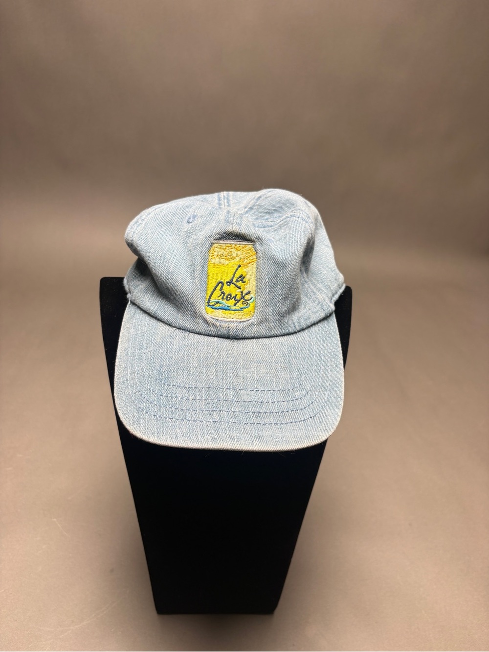Light Blue Denim La Croix Branded Dad Hat Baseball Cap